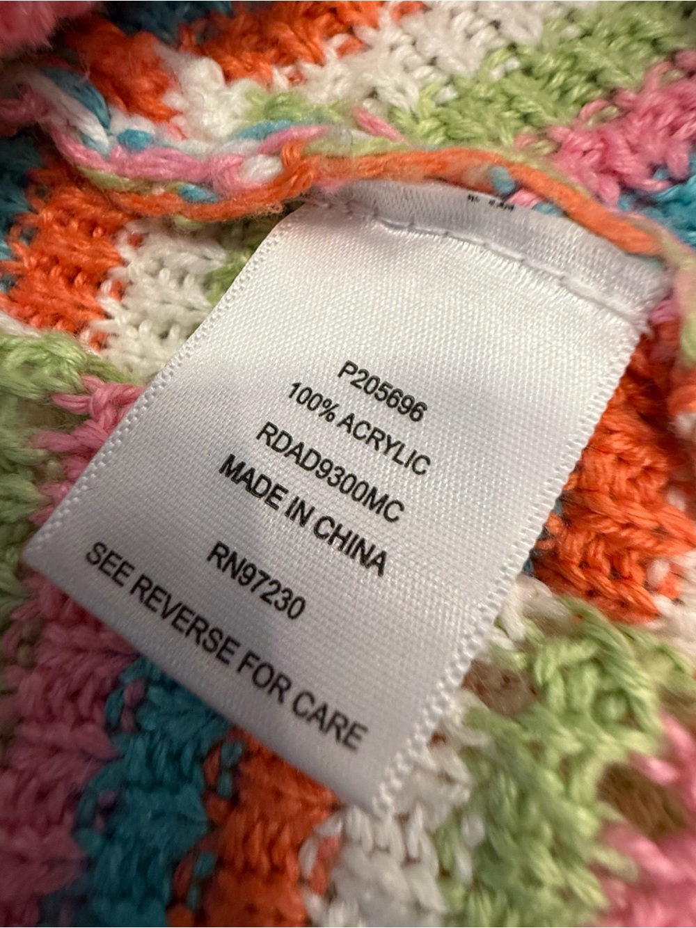 Crave Fame crochet knit sleeveless mini dress pastel retro 70s SM - Picture 6 of 12